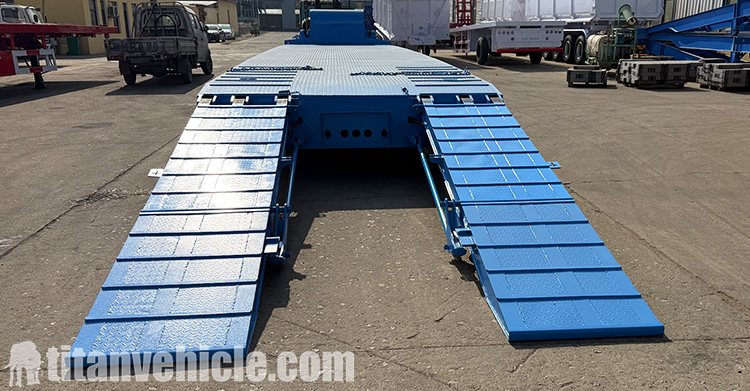 3 Axle Lowbed Semi Trailer for Sale in Tanzania