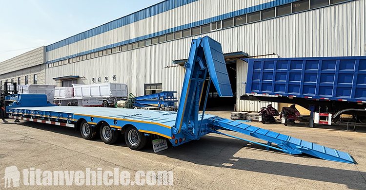 3 Axle Lowbed Semi Trailer for Sale in Tanzania