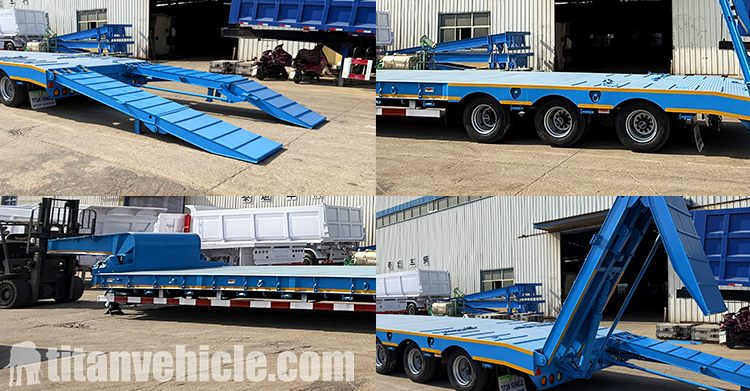 3 Axle Lowbed Semi Trailer for Sale in Tanzania