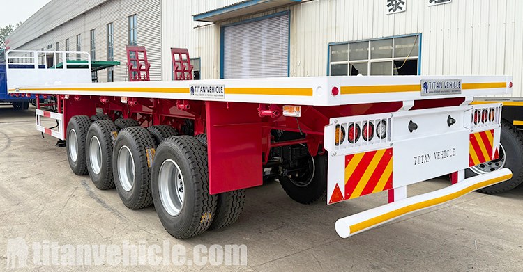 4 Axle Flatbed Semi Trailer for Sale in Uganda