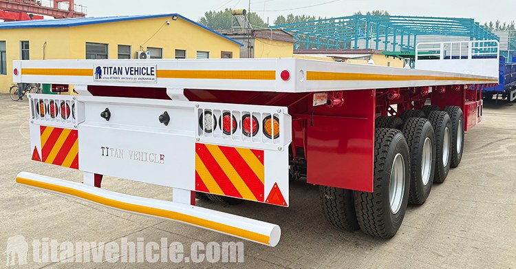 4 Axle Flatbed Semi Trailer for Sale in Uganda