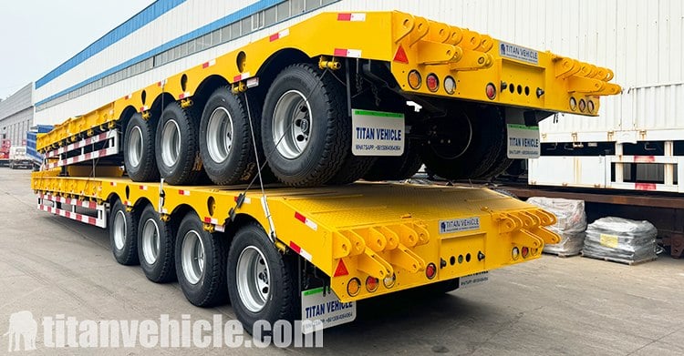 4 Axle 100 Ton Lowbed Trailer for Sale in Zambia