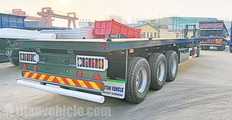 3 Axle Flatbed Semi Trailer for Sale in Ghana