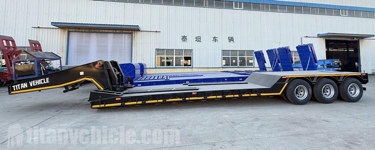 60 Ton Detachable Gooseneck Low Bed Trailer will be shipped to Curacao