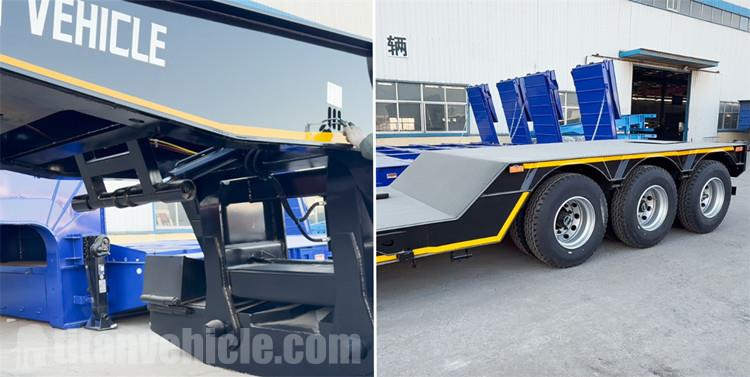 60 Ton Detachable Gooseneck Low Bed Trailer for Sale in Curacao