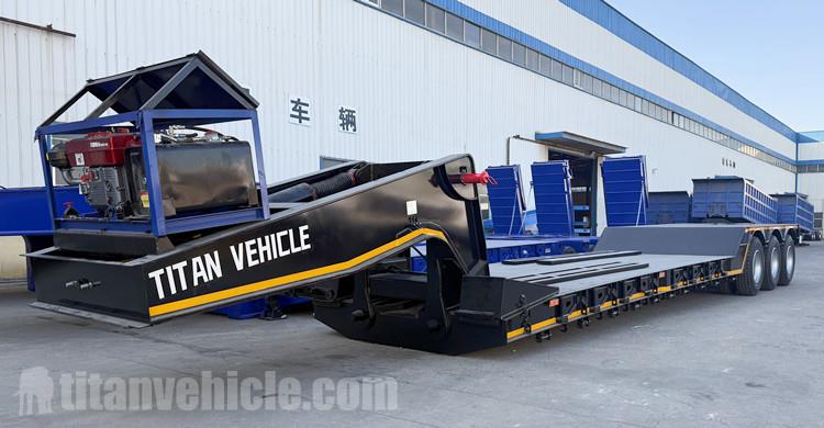 60 Ton Detachable Gooseneck Low Bed Trailer will be shipped to Curacao
