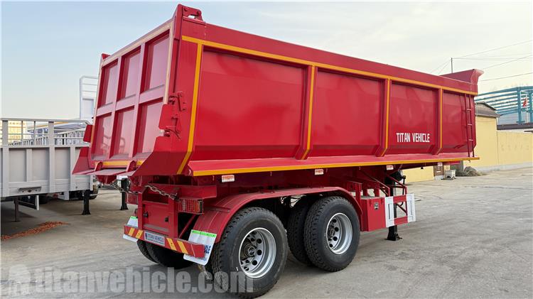 2 Axle Dump Semi Trailer with Bogies Suspension for Sale In Zambia