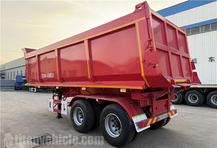 2 Axle Dump Semi Trailer with Bogies Suspension for Sale In Zambia