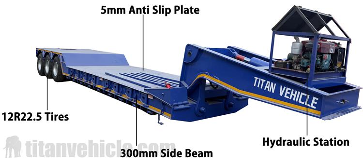60 Ton Detachable Gooseneck Trailer for Sale In Nigeria Lagos