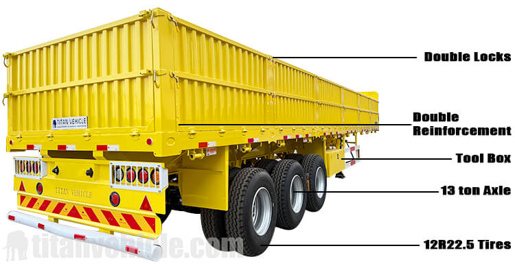 3 axle sidewall trailer for sale in Uganda