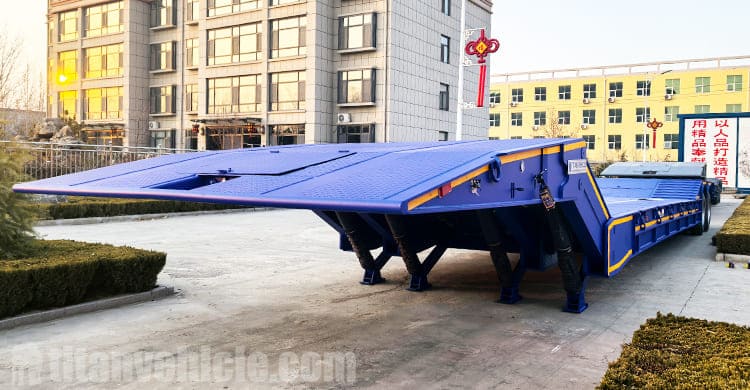 2 Line 4 Axle Folding Gooseneck Trailer will be Exported to Jamaica 