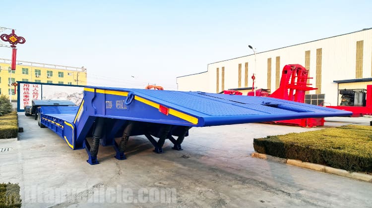 2 Line 4 Axle Folding Gooseneck Trailer will be Exported to Jamaica 