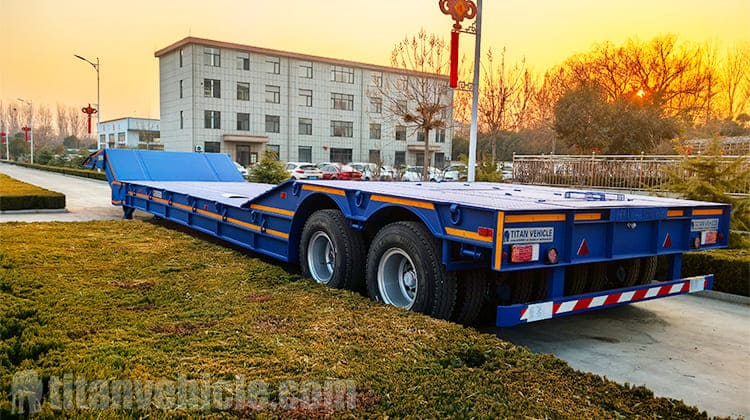 2 Line 4 Axle Folding Gooseneck Trailer will be Exported to Jamaica 