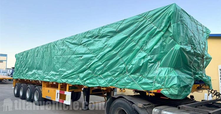 4 Axle Flatbed Trailer will be sent to Kenya
