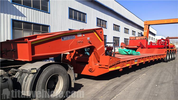 4 Axle 120 Ton Detachable Gooseneck Lowboy Trailer for Sale In Guam