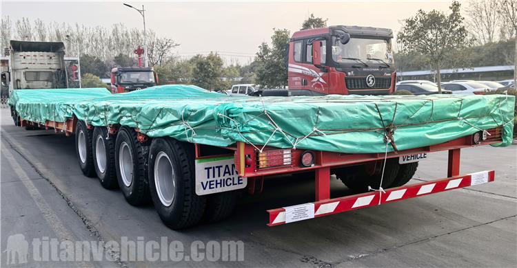 4 Axle Folding Gooseneck Lowboy Trailer for Sale In United Arab Emirates