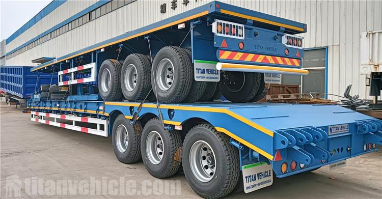 3 Axle Flat Deck Trailer and 60 Ton Low Bed Trailer for Sale In Liberia