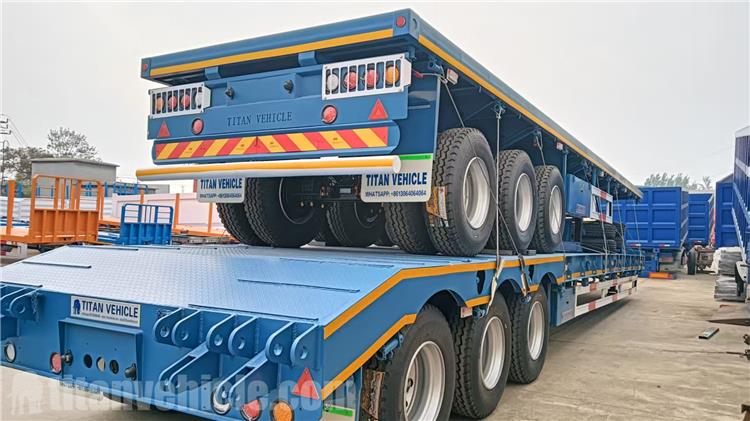 3 Axle Flat Deck Trailer and 60 Ton Low Bed Trailer for Sale In Liberia