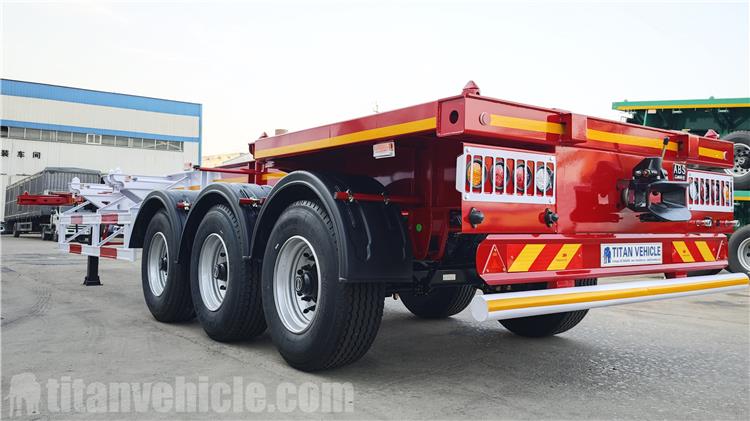 3 Axle 40ft Container Skeleton Trailer for Sale In Jamaica 