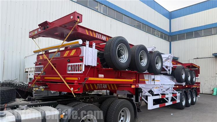 3 Axle 40ft Container Skeleton Trailer for Sale In Jamaica 