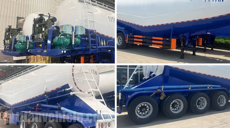 4 Axle Cement Tanker Trailer for Sale in Sierra Leone