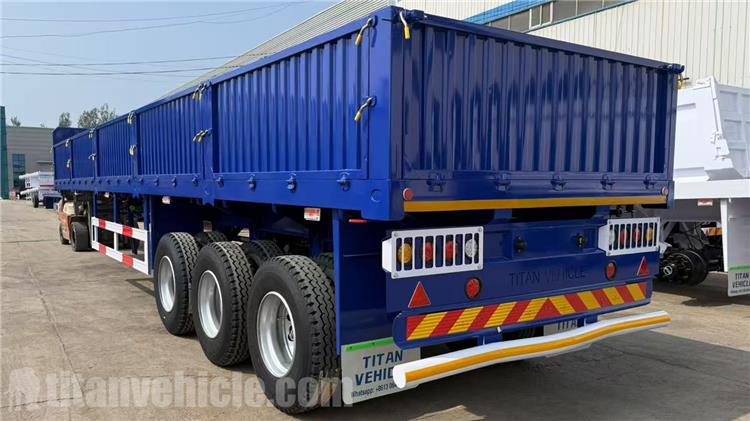 3 Axle Side Wall Trailer for Sale In Zambia