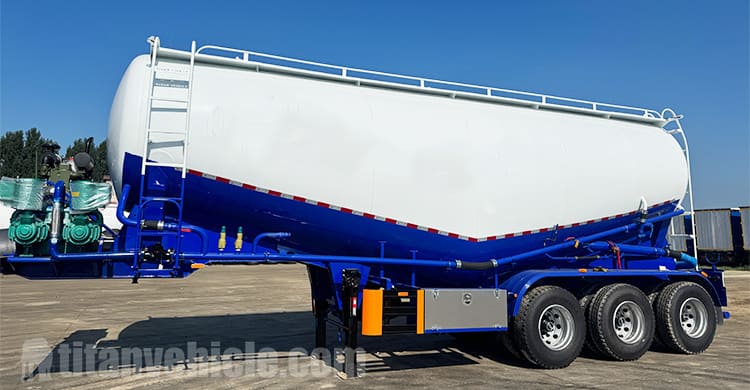 42 CBM Bulk Cement Tank Trailer for Sale in Tanzania