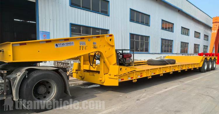 100 Ton Detachable Gooseneck Lowboy Trailer will be sent to Panama