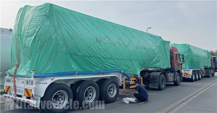 3 Axle Dry Bulk Cement Tanker Trailer for Sale In Sierra Leone