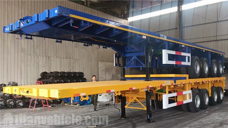 4 Axle Flat Bed Trailer Truck for Sale In Ghana