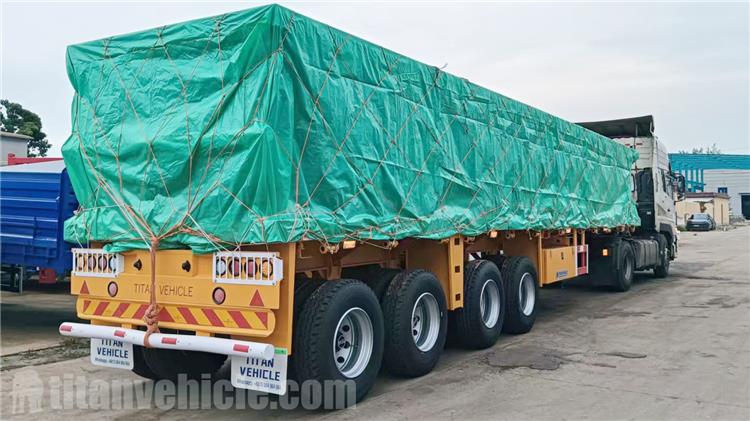 4 Axle Flat Bed Trailer Truck for Sale In Ghana