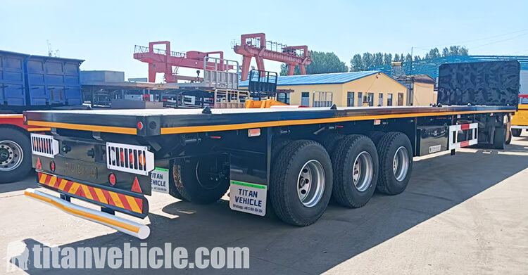 3 Axle 40 Ft Semi Flatbed Trailer for Sale in Ghana