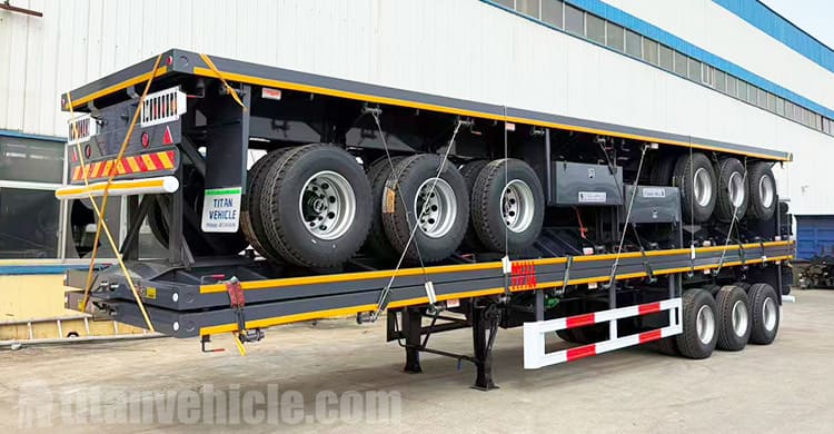 Heavy Duty Flatbed Trailer 3 Axle in Sierra Leone