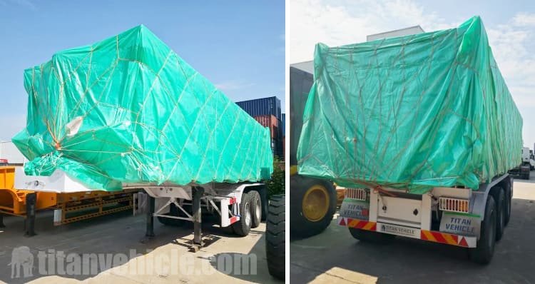 35 CBM Hydraulic Tipper Trailer for Sale in Tanzania
