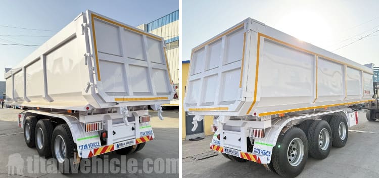 35 CBM Hydraulic Tipper Trailer for Sale in Tanzania