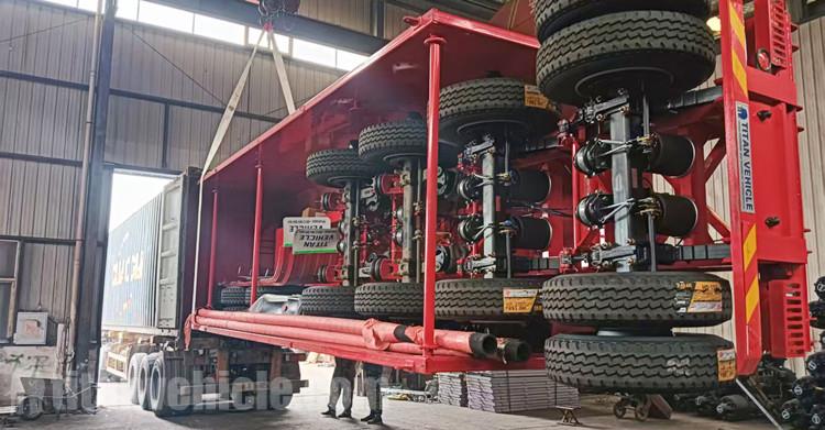 4 Axle Dump Semi Trailer will be sent to Zimbabwe by Container