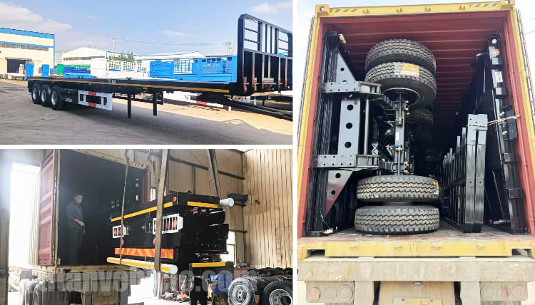 Tri Axle Flat Bed Trailer for Sale in Guam