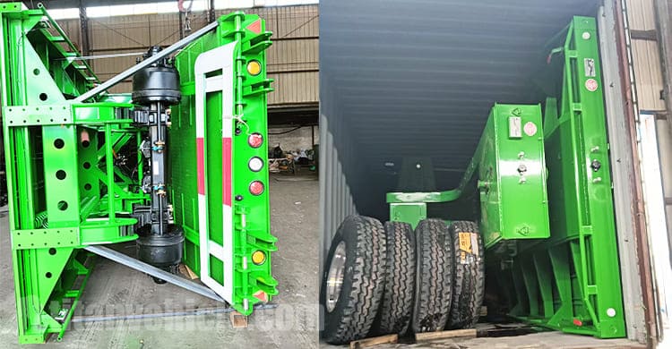 Flatbed Trailer Lowbed Trailer for Sale in Congo