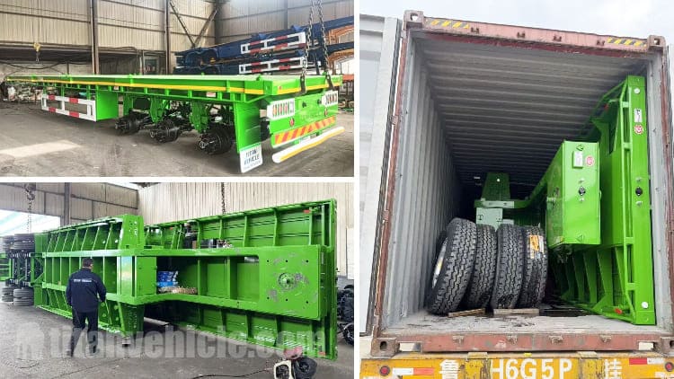 Flatbed Trailer Lowbed Trailer for Sale in Congo