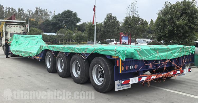 4 Axle Removable Gooseneck Trailer will be Shipped to Nigeria