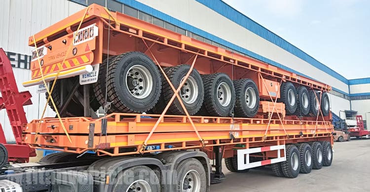4 Axle Flatbed Trailer Manufacturers for Sale in Saudi Arabia