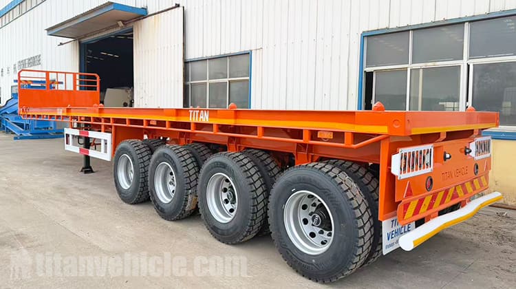 4 Axle Flatbed Trailer Manufacturers for Sale in Saudi Arabia
