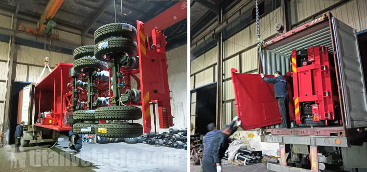 3 Axle End Dump Trailer will be Shipped to Congo