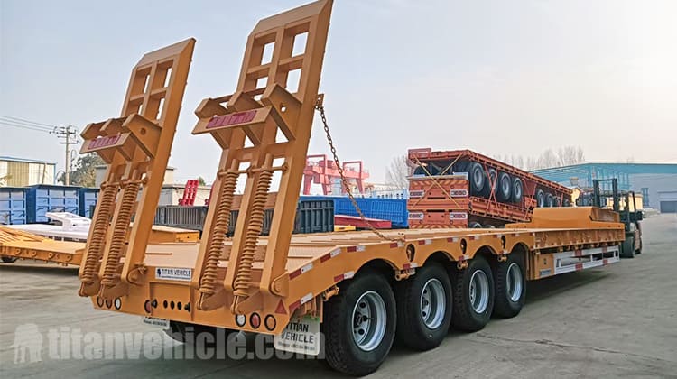 4 Axle Semi Low Bed Trailer for Sale in Uganda