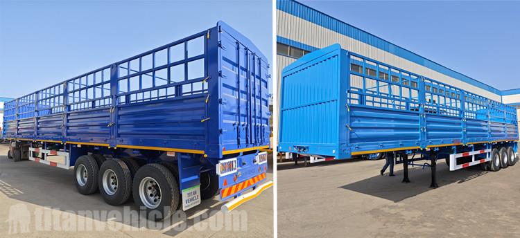 3 Axle Fence Cargo Trailer for Sale in Tanzania