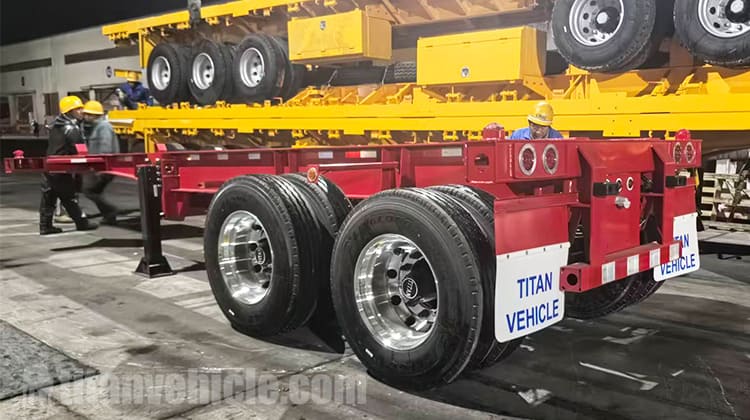 2 Axle Intermodal Container Chassis Trailer for Sale in Guam