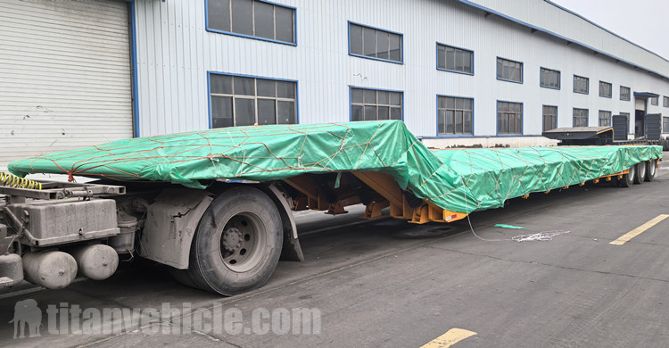 120 Ton Folding Gooseneck Trailer for Sale in Nigeria