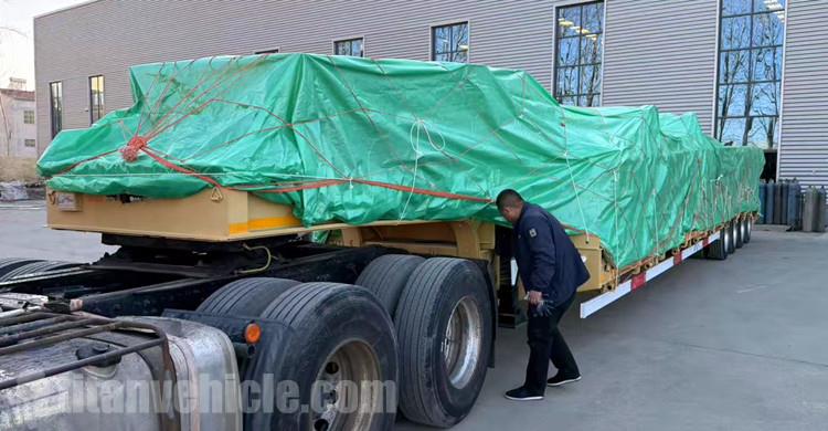 4 Axle 120 Ton Low Bed Trailer Truck for Sale in Guinea