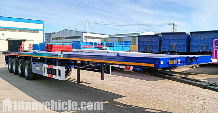 4 Axle Flat Bed Trailer for Sale Near Me in Zambia
