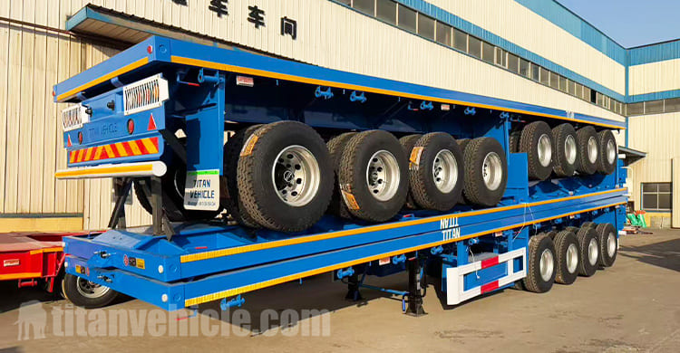 4 Axle Semi Truck Flatbed Trailer for Sale in Congo
